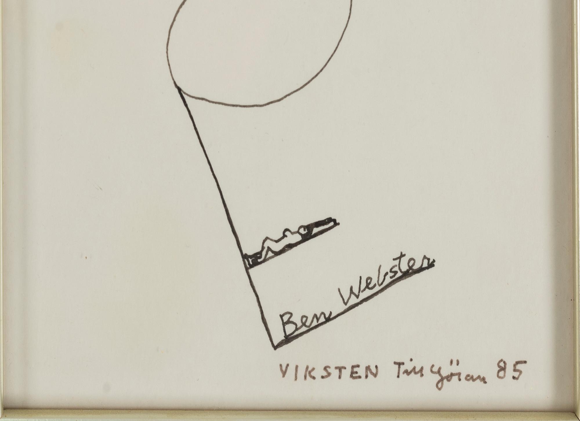 HANS VIKSTEN, Ink, signed and dated -85.