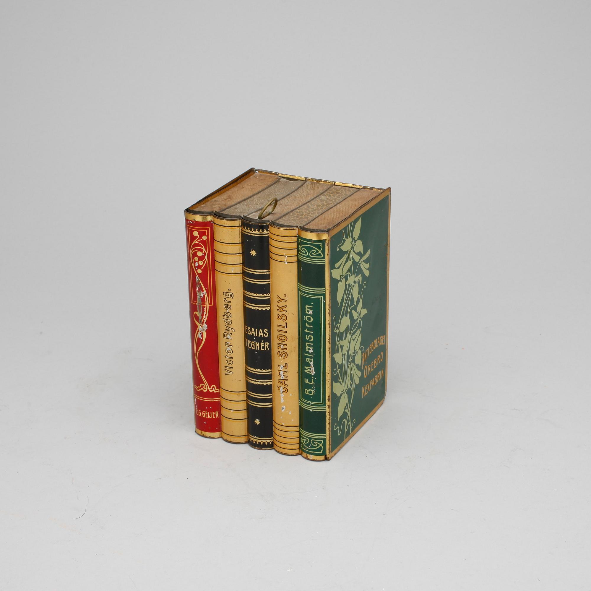 PLÅTBURK, Aktiebolaget Örebro Kexfabrik, 1900-talets början.