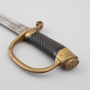 Saber Russian, m/1881 for officer, with scabbard.