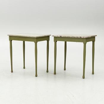 A pair of side tables, early 20th century.
