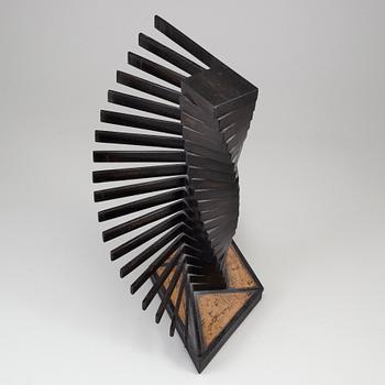 LARS KLEEN, a painted wood sculpture, signed and dated -91.