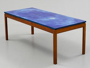 SOFFBORD, Algot Törneman, 1960-tal. Skivan signerad och numrerad.