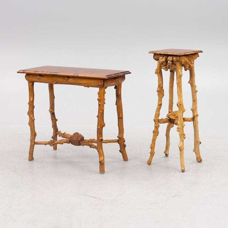 Furniture set, bentwood, 6 pieces, first half of the 20th century.