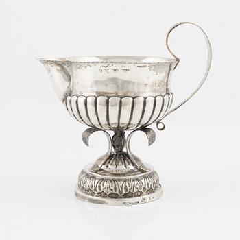 Carl Zacharias Schultz, gräddsnäcka, silver, empire, Tavastehus Hämeenlinna, Finland 1831.