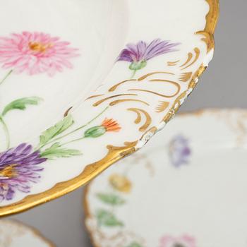 A 58 pcs Royal Copenhagen porcelain dinner service around 1900.