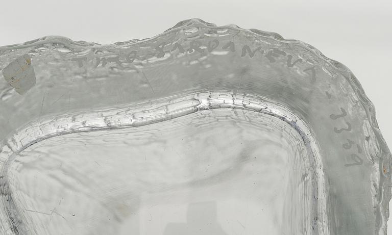 A TIMO SARPANEVA GLASS VASE, Finlandia-series, signed Timo Sarpaneva -3359.