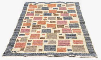 Märta Måås-Fjetterström, a textile, 'Elment', flat weave, c 100 x 54 cm, signed MMF.