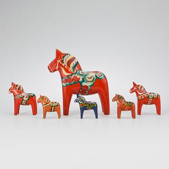 DALAHÄSTAR, 6 st, 1900-tal.