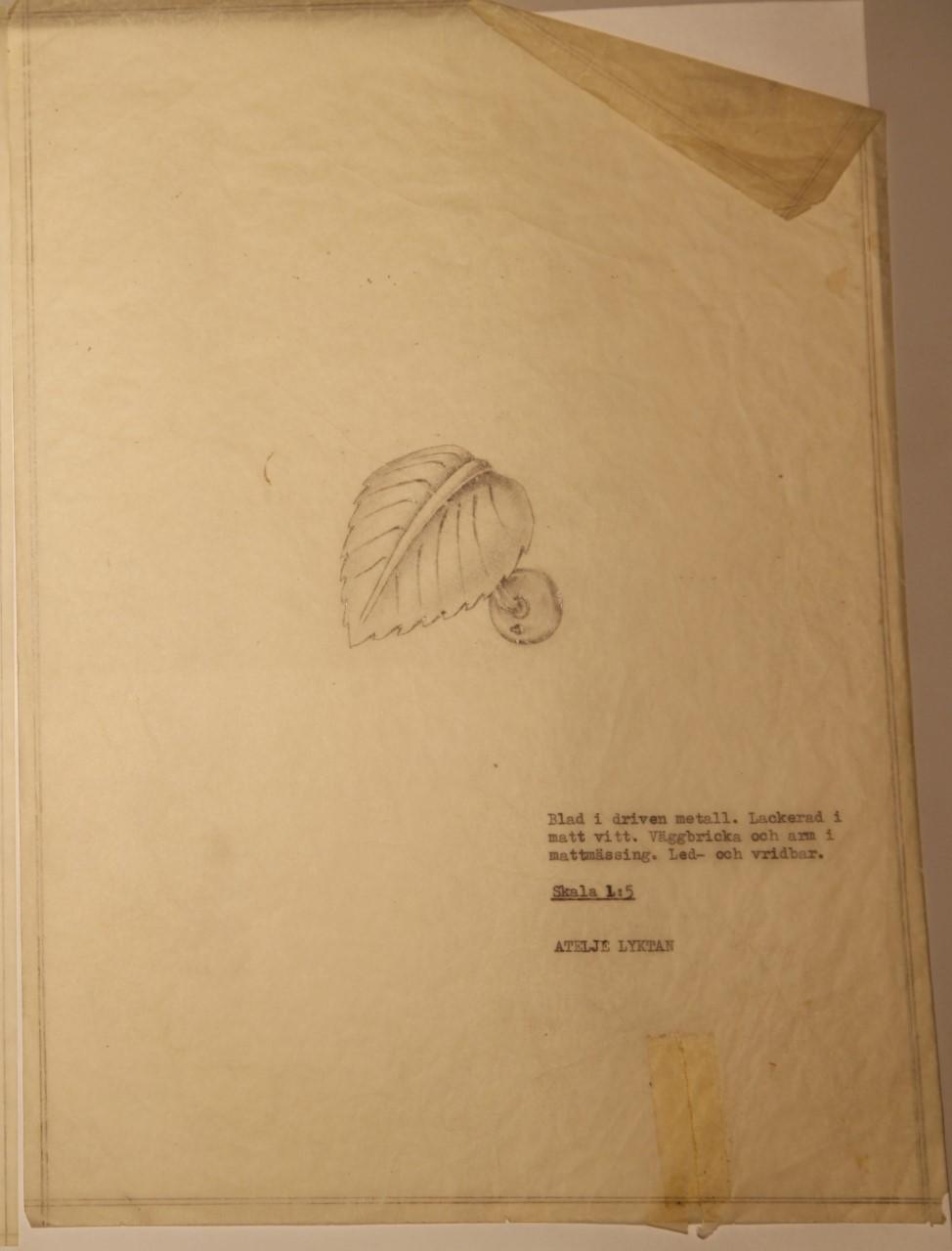 Hans Bergström, vägglampor 1 par, modell "C443", ateljé Lyktan, Åhus 1940-tal.