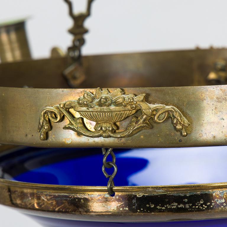 A pendant ceiling lamp, early 20th century.
