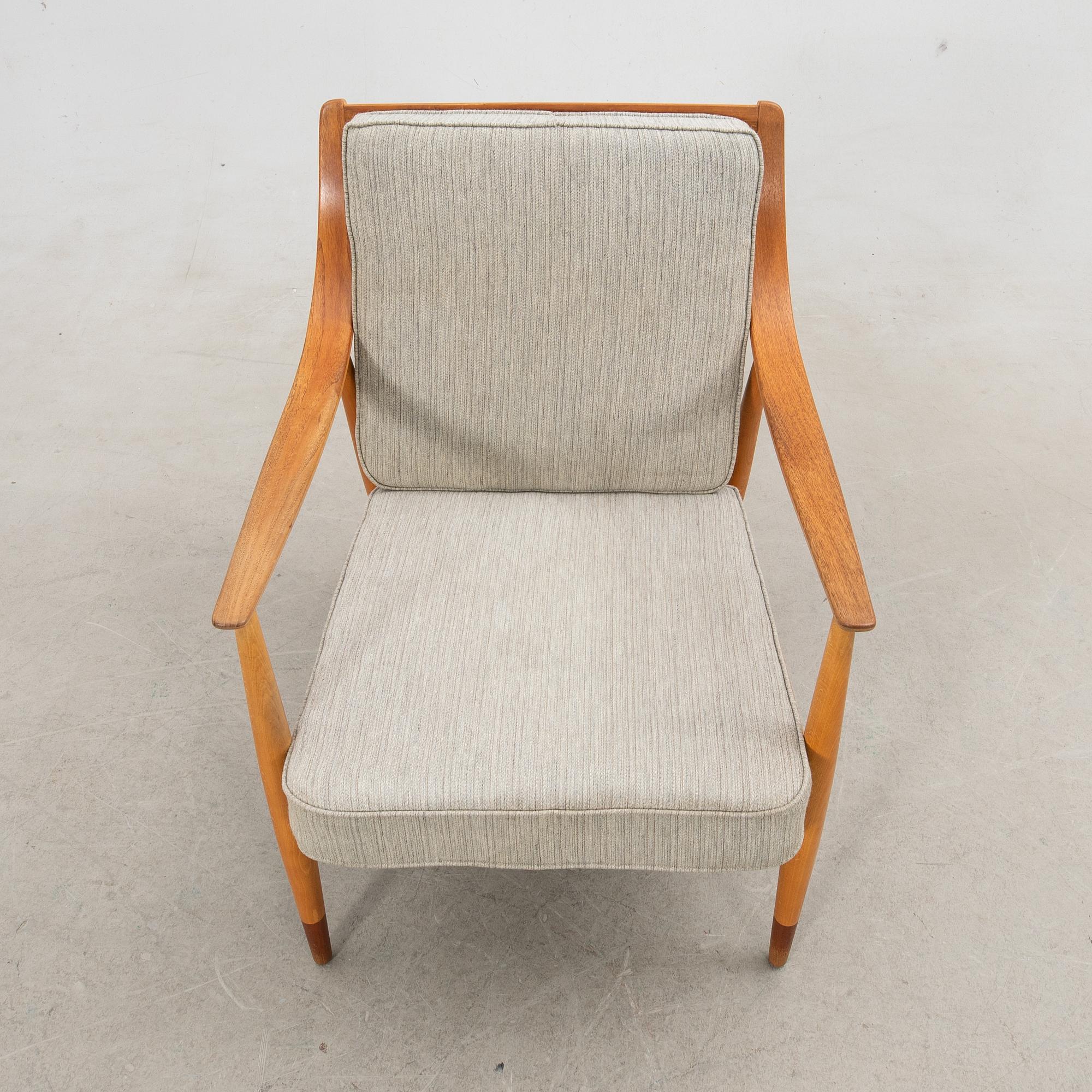 Peter Hvidt & Orla Mølgaard Nielsen, fåtölj, "FD 135", för France & Daverkosen, Danmark, 1950-tal.