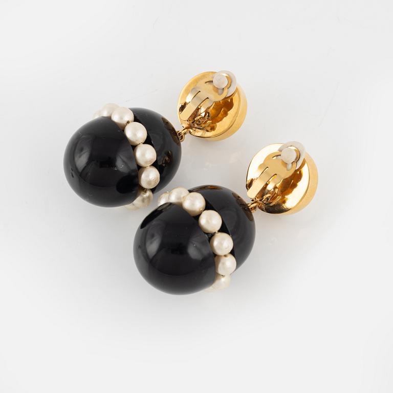 Chanel, A pair of 1960's clip-on earrings.