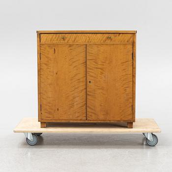 Axel Larsson, attributed, a stained birch cabinet, probably by Svenska Möbelfabrikerna Bodafors, 1930's/40's.