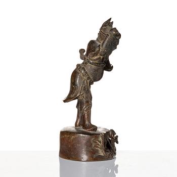 Skulptur, brons. Mingdynastin (1368-1644).