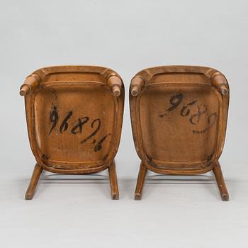 Six chairs by Jacob & Josef Kohn, Vienna, Austria, circa 1900.