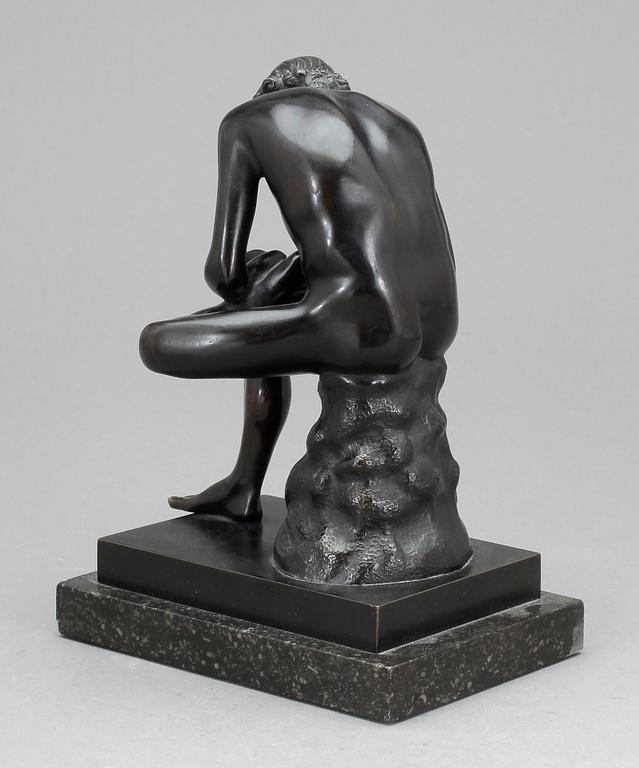 OKÄND KONSTNÄR, skulptur, brons, 1900-tal.