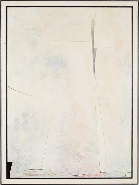 Albert Johansson, olja på pannå, signerad. Daterad 1979 a tergo.