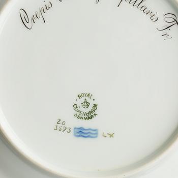 A set of 12 Royal Copenhagen 'Flora Danica' dishes, Denmark, 20th century.