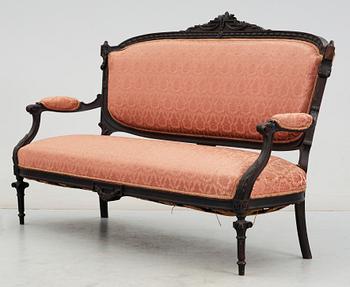 SOFFA, Louis XVI-stil, omkring 1900.