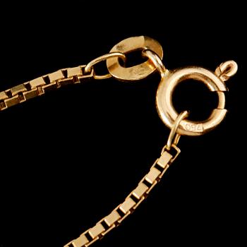 COLLIER, 18 k guld. Vikt 5 g.