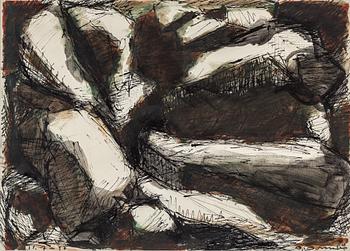 OLLE BONNIÉR, ink on paper, signed and dated 16.6-57.