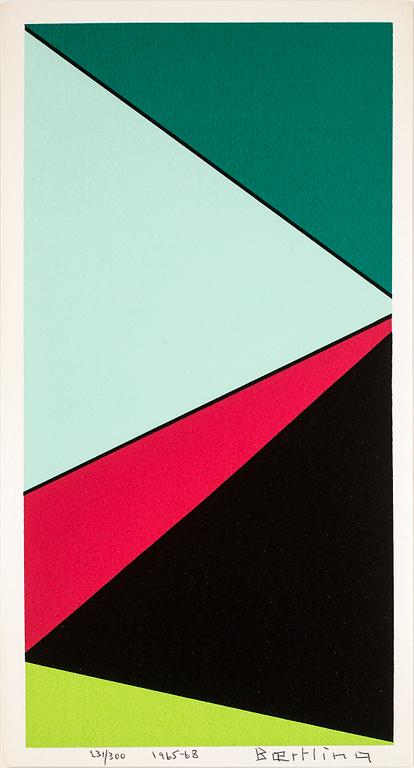 OLLE BAERTLING, färgserigrafi, 1965-68, signerad och numrerad 231/300.