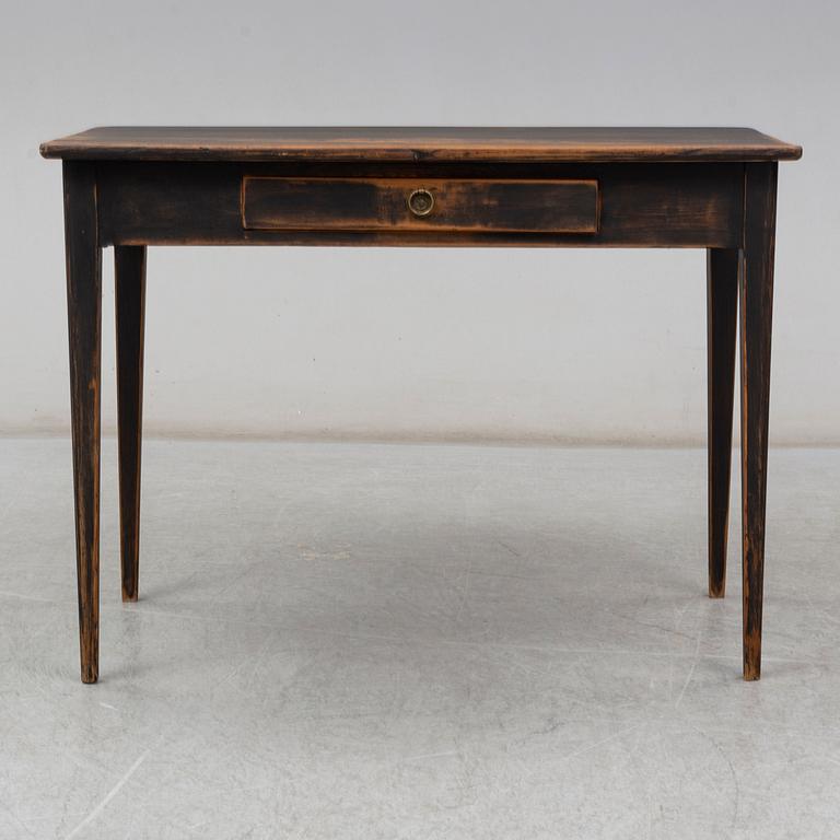 A painted table from the mid 19th century.