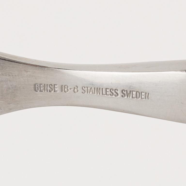 Folke Arström, a 34-piece stainless steel 'Focus de Luxe/Focus Steel' cutlery set, Gense, Sweden.