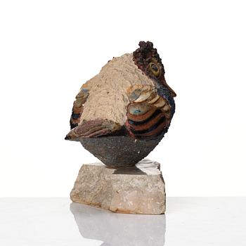 Tyra Lundgren, skulptur, fågel, egen ateljé 1970.