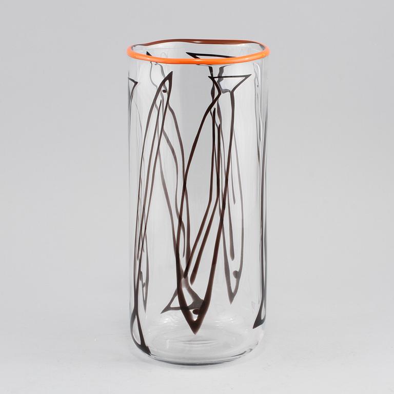 VAS, glas, Anne Nilsson, Orrefors, signerad, sent 1900-tal.