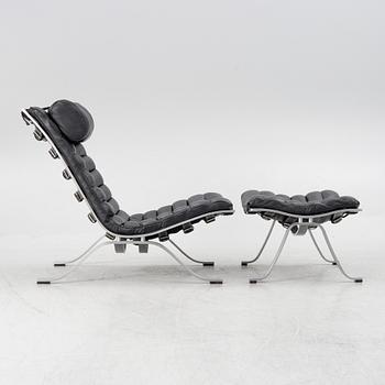 Arne Norell, "Ari", armchair with footstool, Norell Möbel AB.