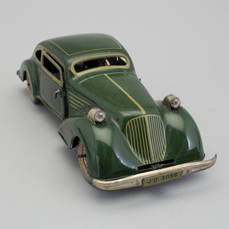 A tinplate Distler sports car JD 3058, Germany, 1930s.