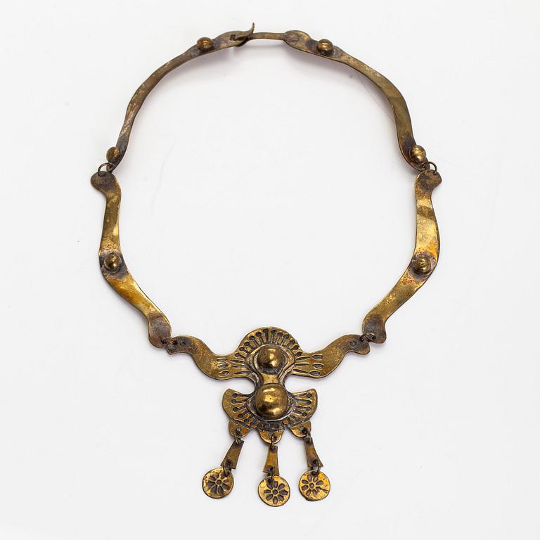 Seppo Tamminen, necklace and bracelet, bronze.
