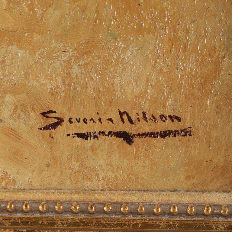 SEVERIN NILSON, Olja på duk. Signerad.