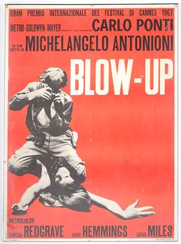 FILMAFFISCH, "Blow up" film av Michelangelo Antonioni.