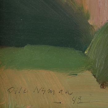 OLLE NYMAN, olja på pannå, sign o dat -48.