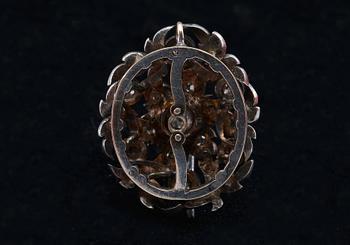 A PENDANT, old cut diamonds 0.80 ct. 14K gold, silver. Total weight 6,9 g.