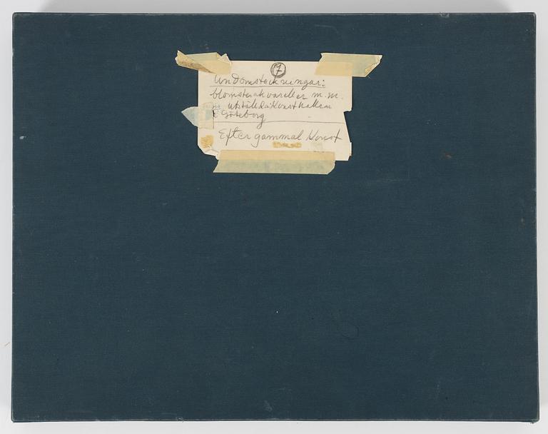 Birger Simonsson, portfolio with 62 drawings. watercolours, pencildrawings.