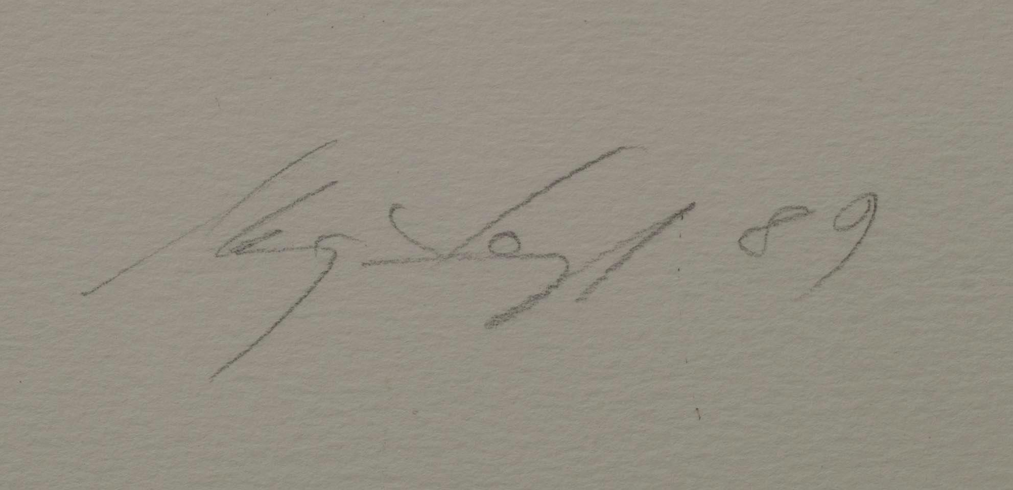 MARJATTA TAPIOLA, etsning, 2/4, sign. och dat. -89.