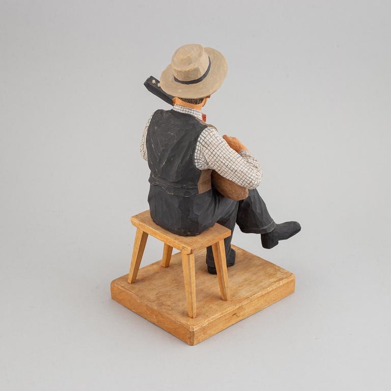 HERMAN ROSELL, sculpture, wood, signed and dated 1949.