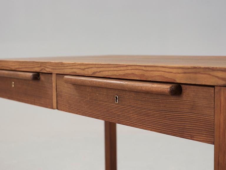 Axel Einar Hjorth, An Axel Einar Hjorth stained pine desk probably 'Sport', Nordiska Kompaniet, Sweden ca 1933.