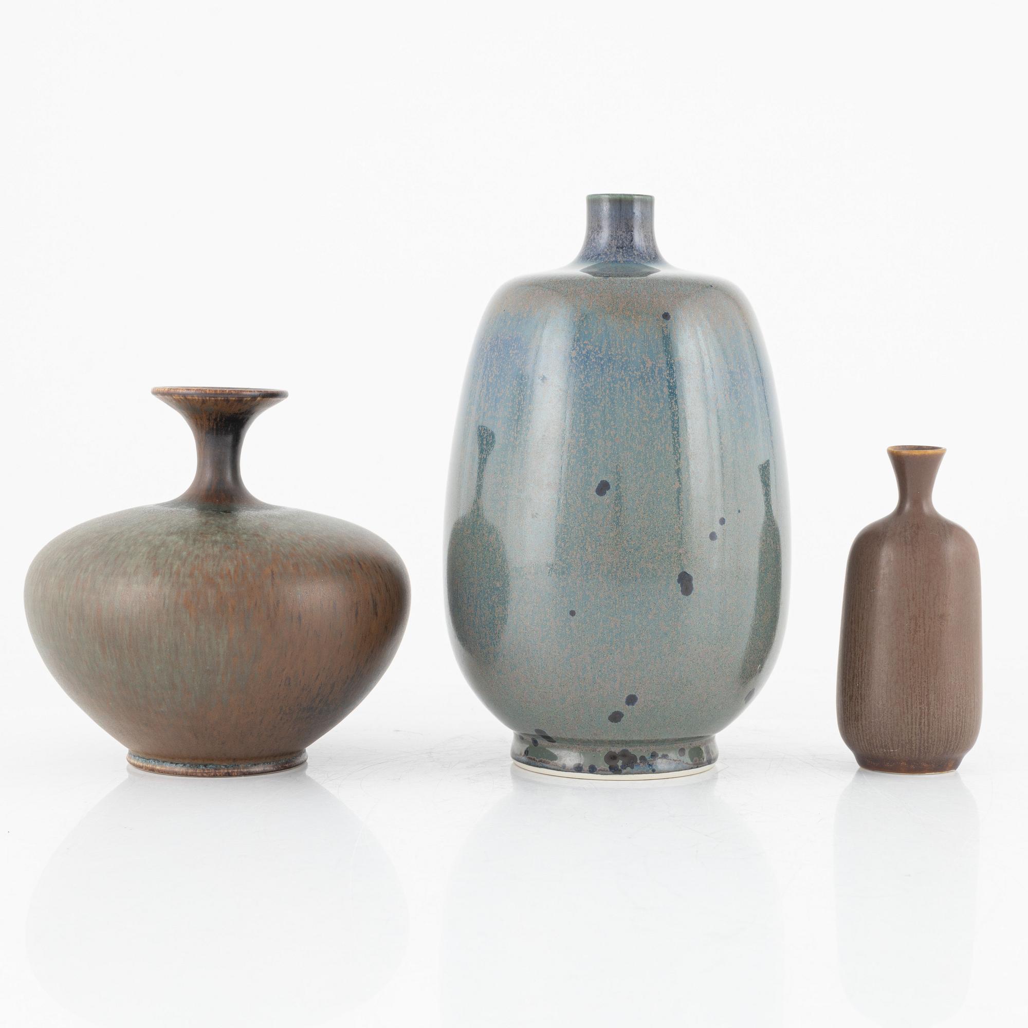 Sven Wejsfelt, med flera, stengods, 7 delar.