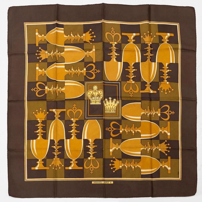 Hermès, scarf, "Chess".