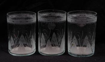 SELTERGLAS, 3 st, 1800-tal.