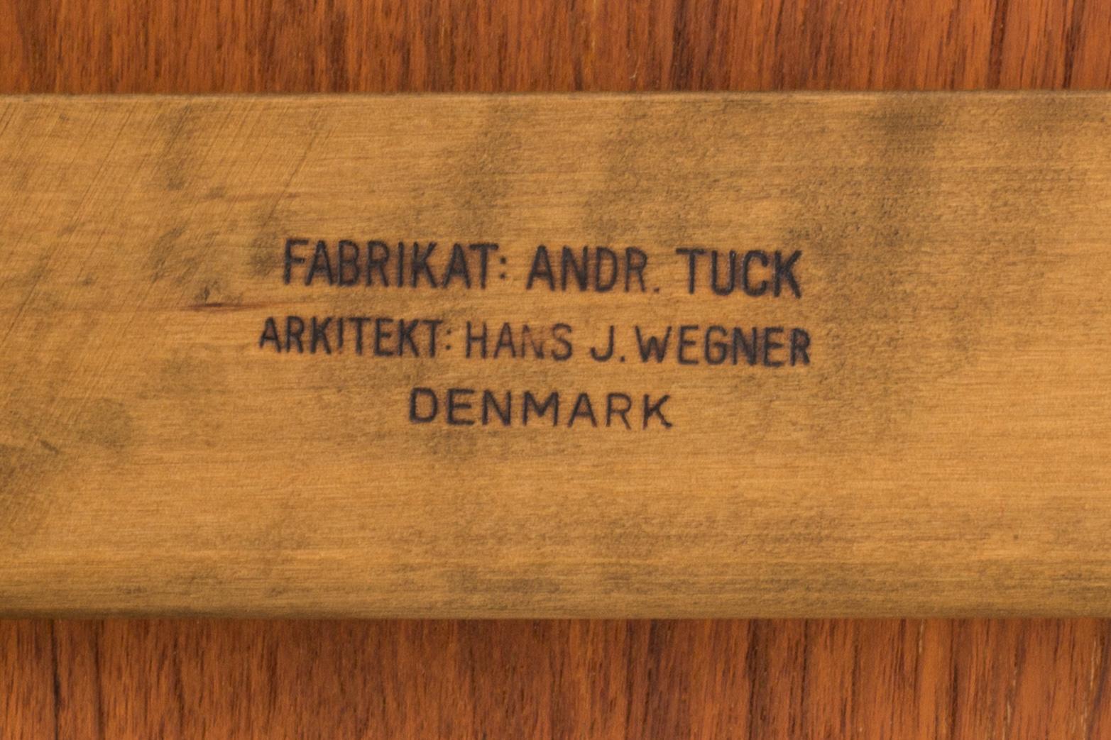 HANS J WEGNER, a coffee table for Anders Tuck, Denmark, mid 20th century,