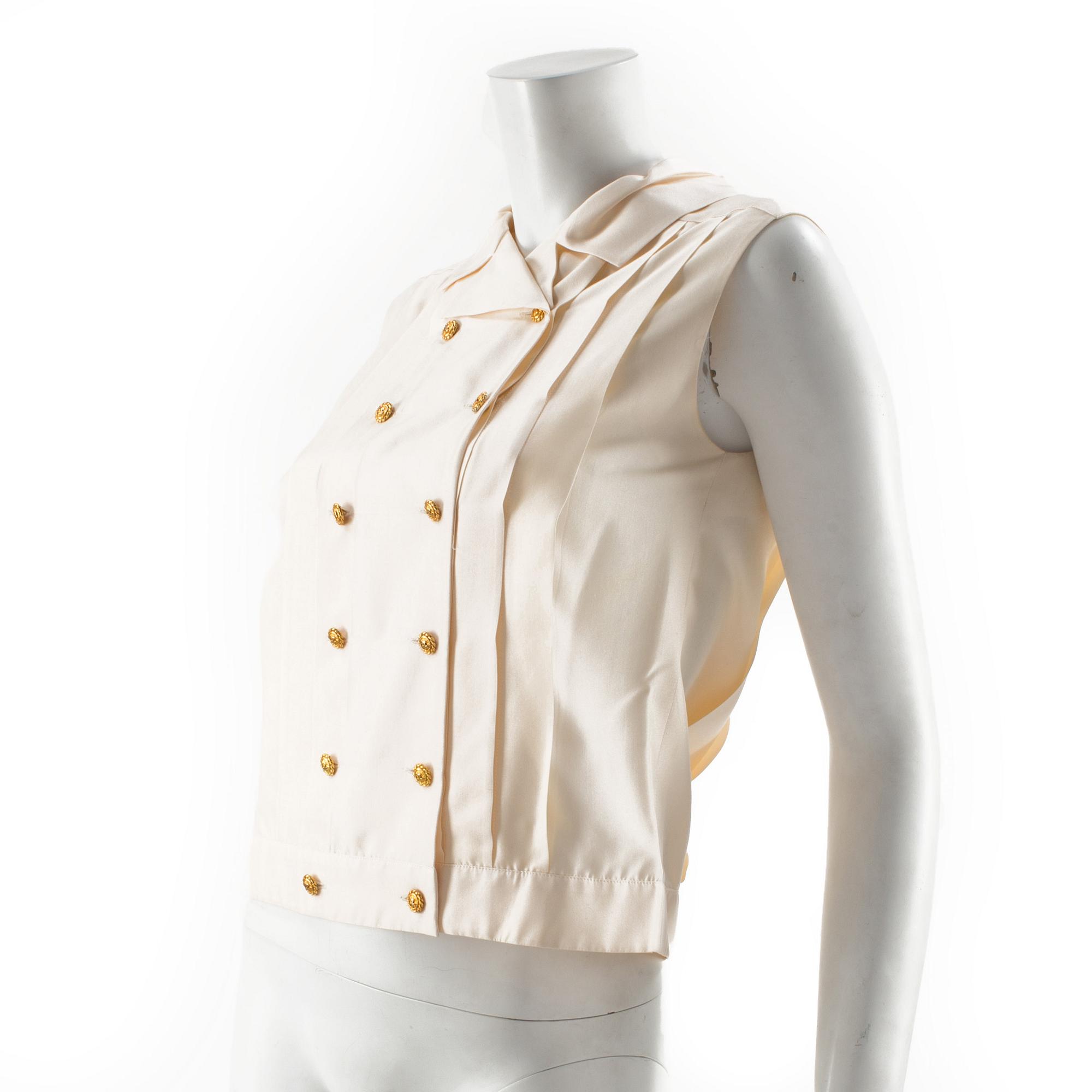 BLOUSE/WEST, Chanel, size 36.