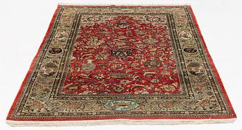 Matta, silke Ghom, ca 205 x 135 cm.