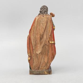 Skulptur, föreställande "Johannes döparen", Sydeuropa, 1700-tal.