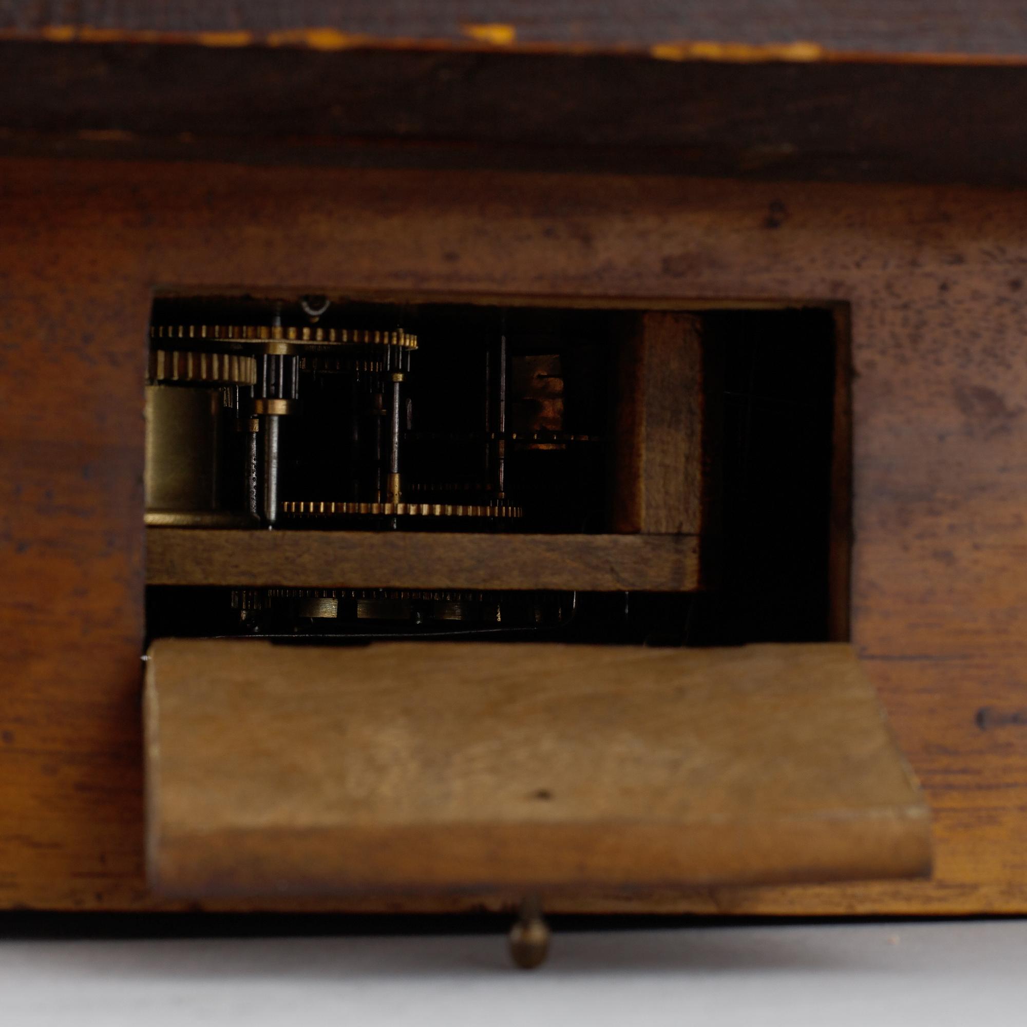 A Schwarzwald area wall pendulum clock with mechanical eye-movment, mid 19thcentury.