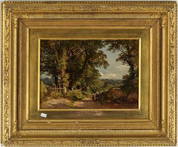 OKÄND KONSTNÄR, olja på duk, ej signerad, 1800-tal.